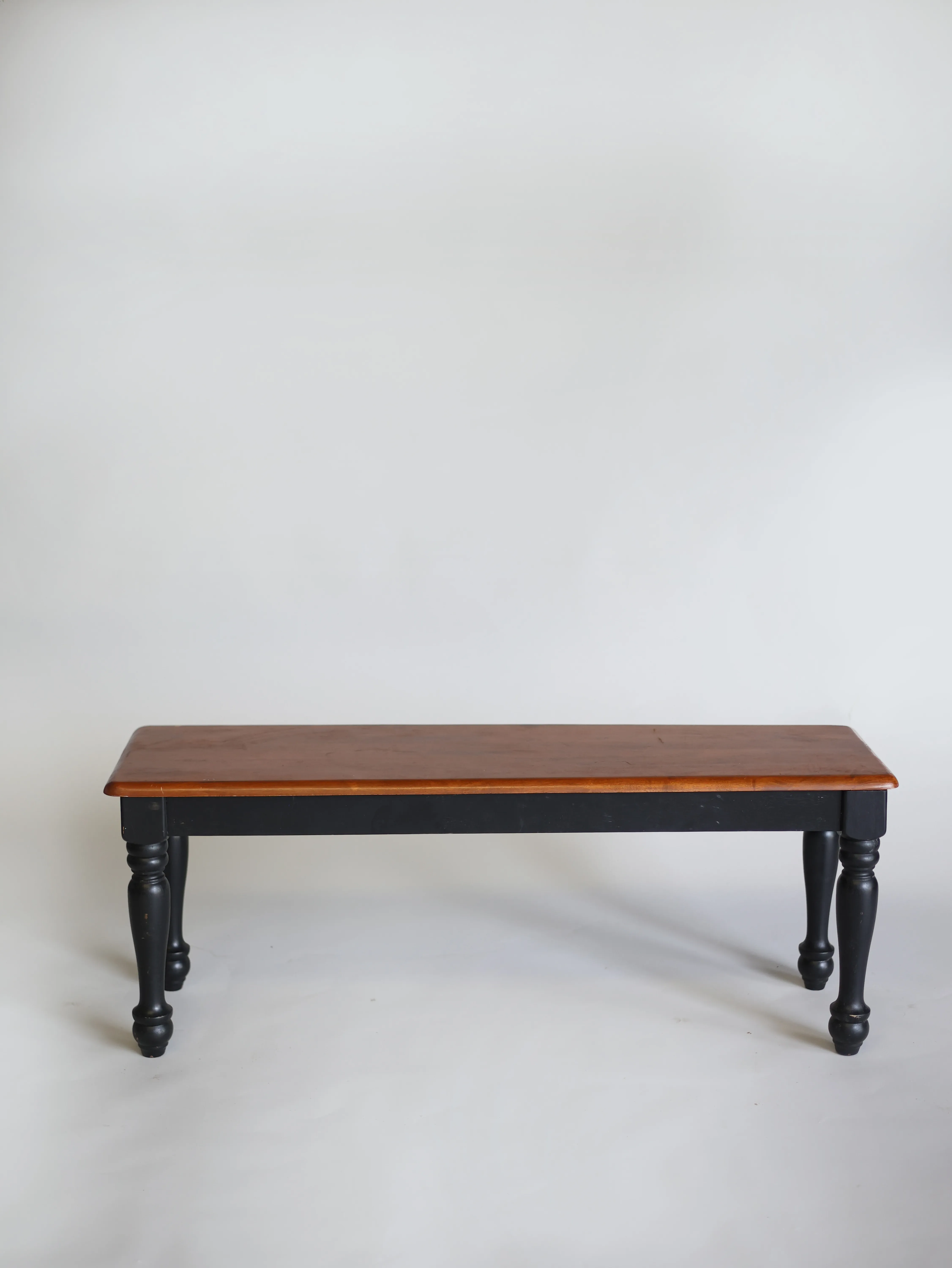 Wood black bench