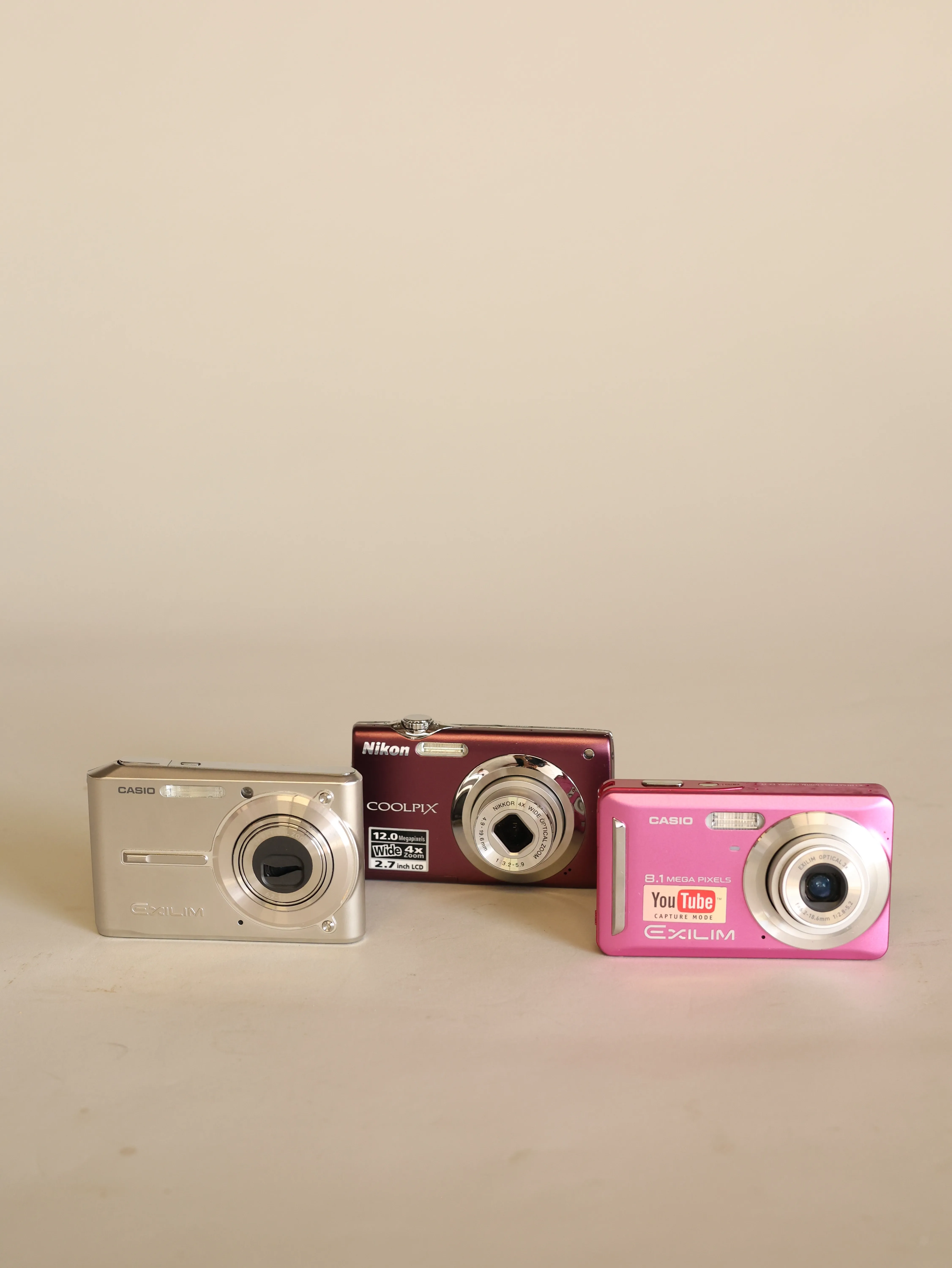 Assorted compact cameras