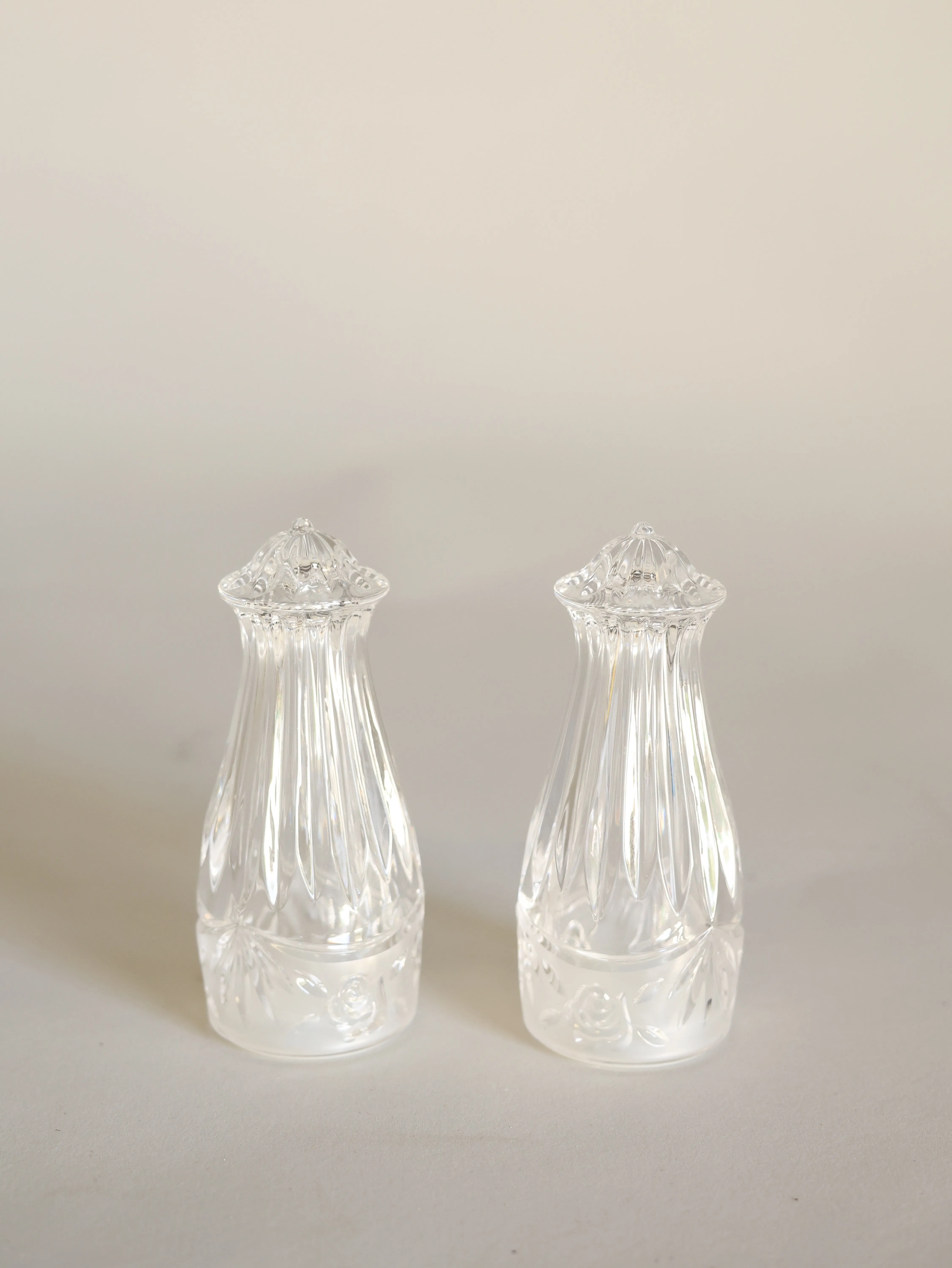 Olivia crystal salt and pepper shakers