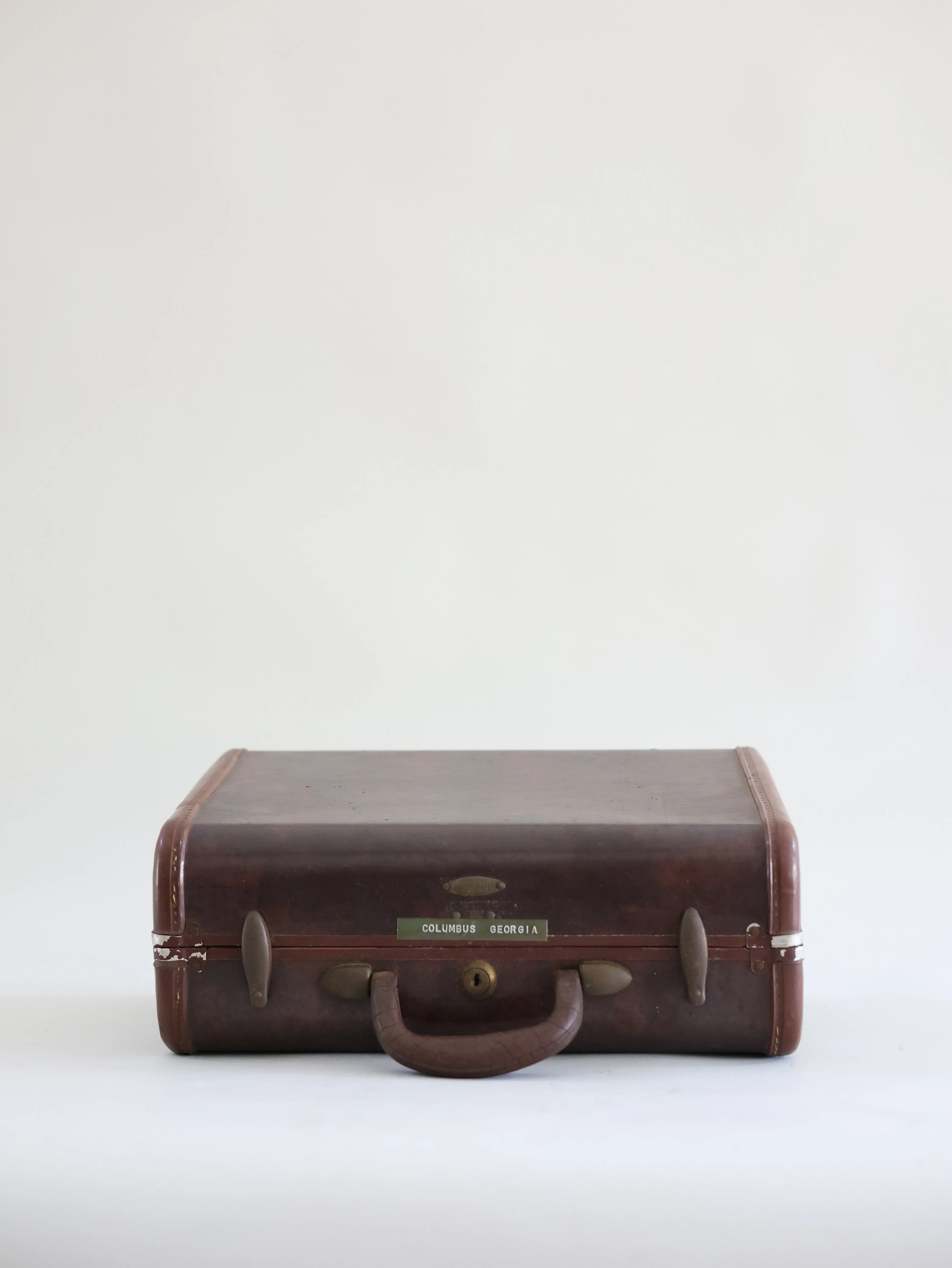 Brown Leather Small Suitcase Columbus Georgia