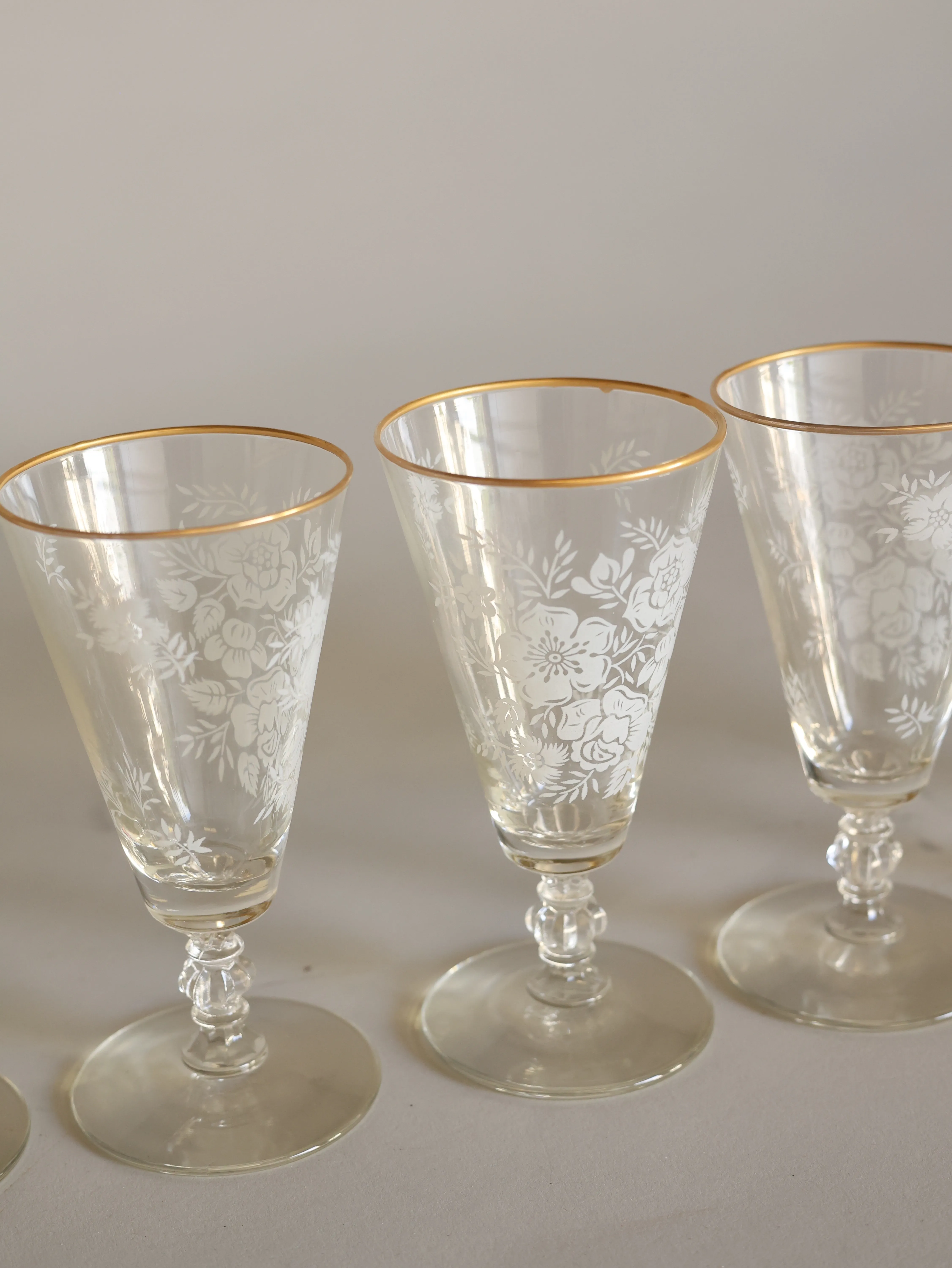 Cora Fostoria glasses set of 6