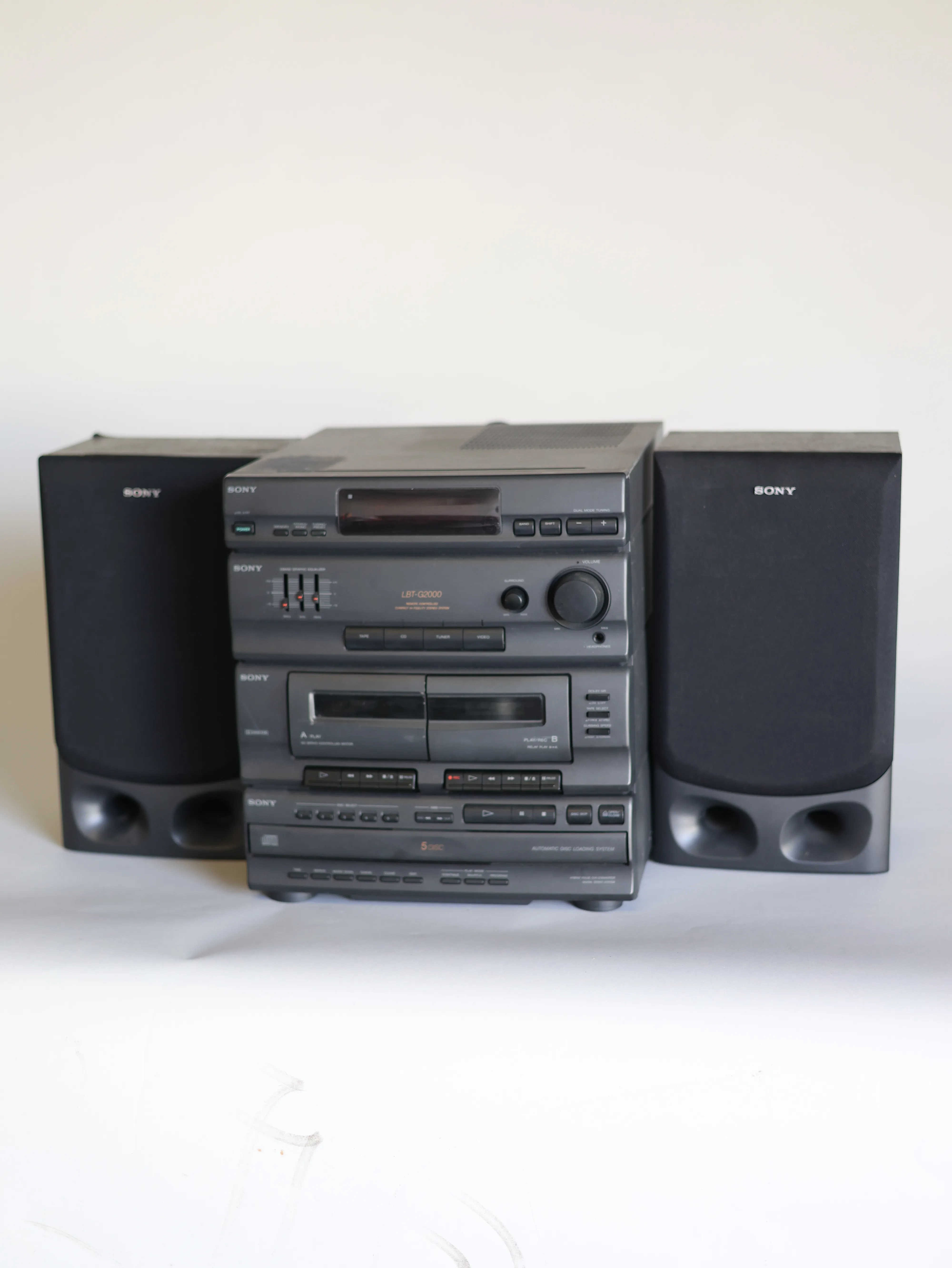 Stereo system Sony Black speakers