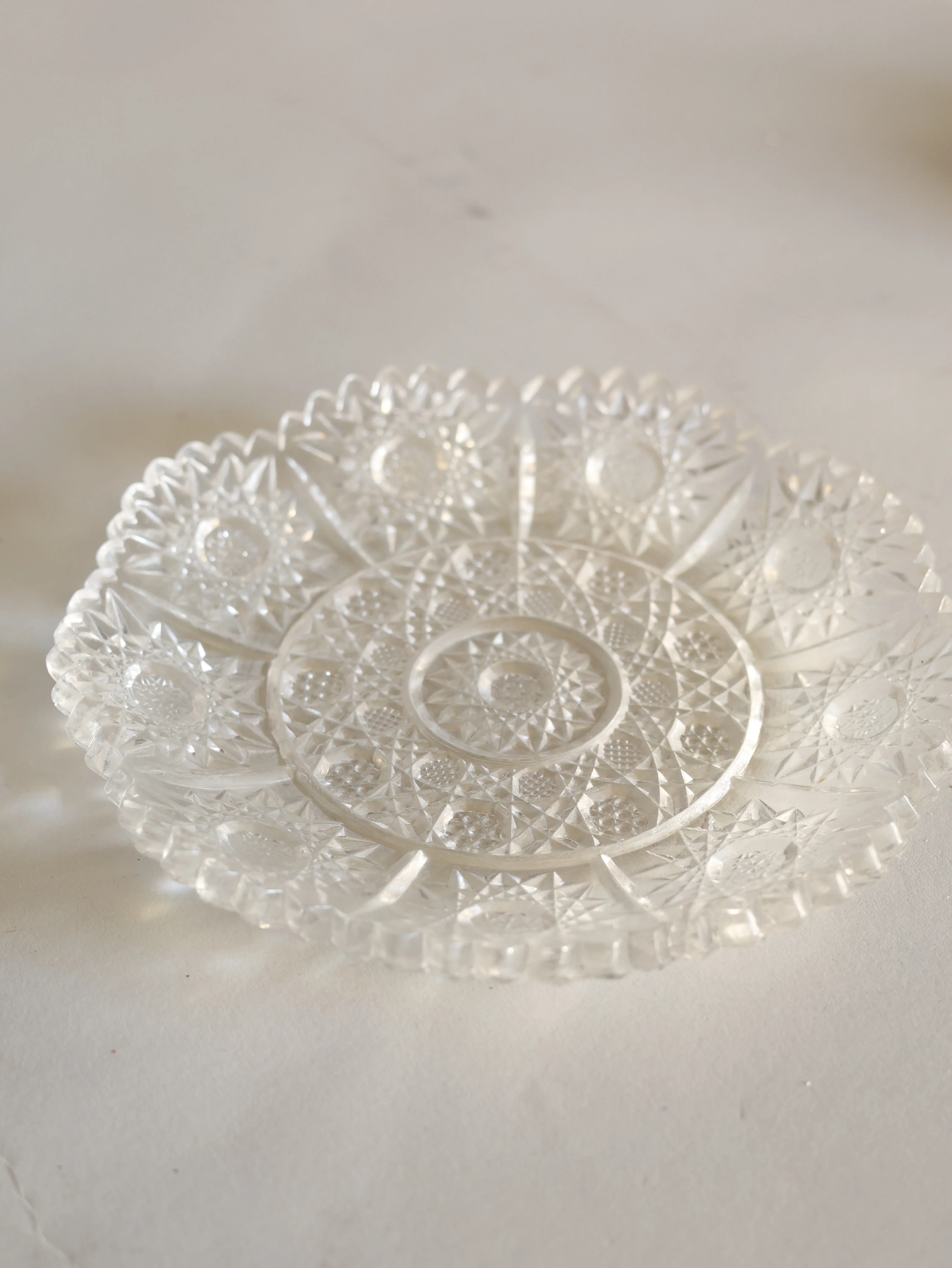 Polly crystal small dishes set of 2