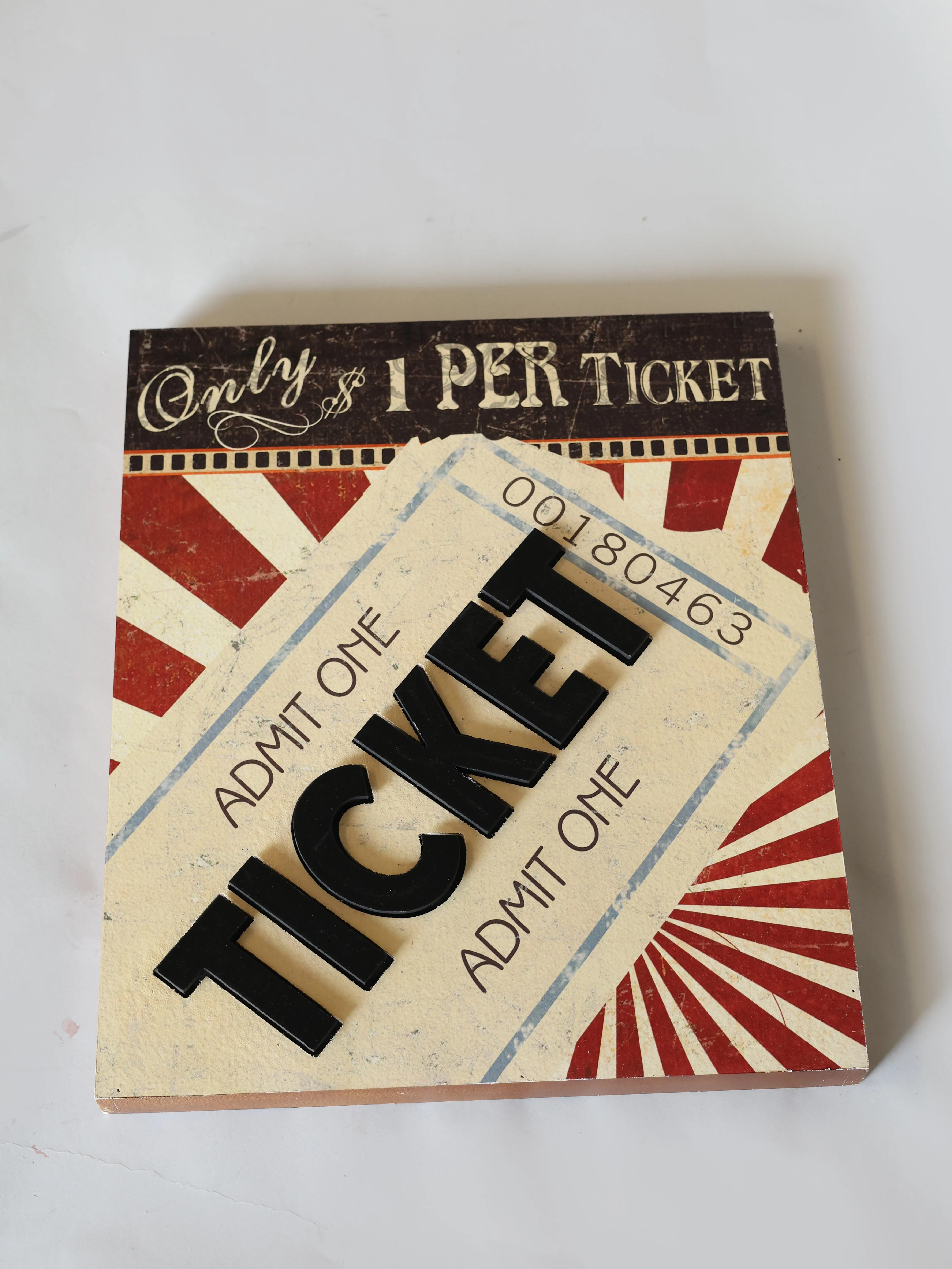 Ticket Admit one Wall Art