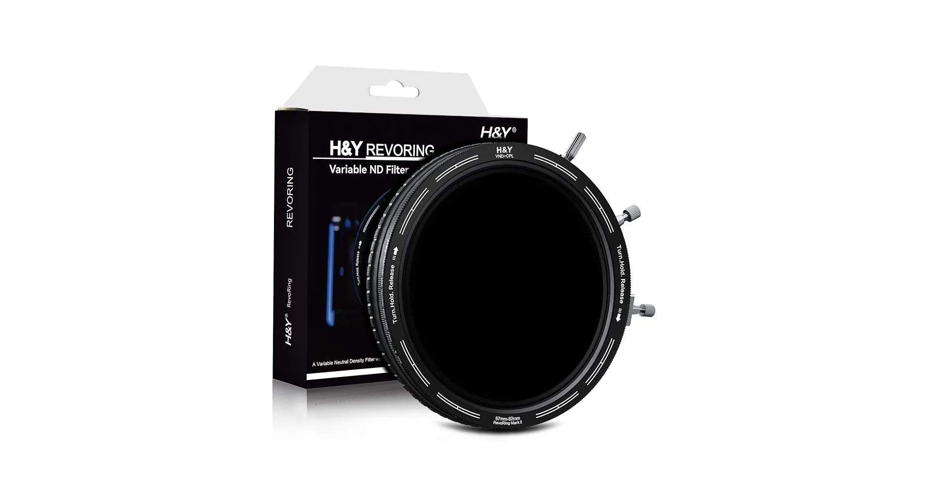H&Y Filters RevoRing Variable ND3-ND1000 + CPL Mark 2 ( ND Filter ) (67-82mm)