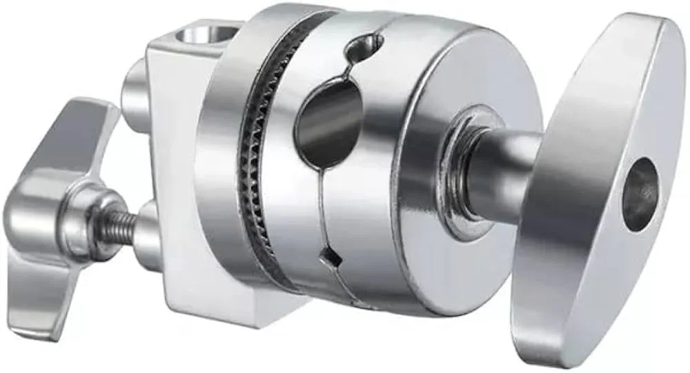 Heavy Duty Grip Head 2.5 inch C Stand Mounting Adapter Metal Holder Photography for Light Stand Extension Boom Arm With Rod