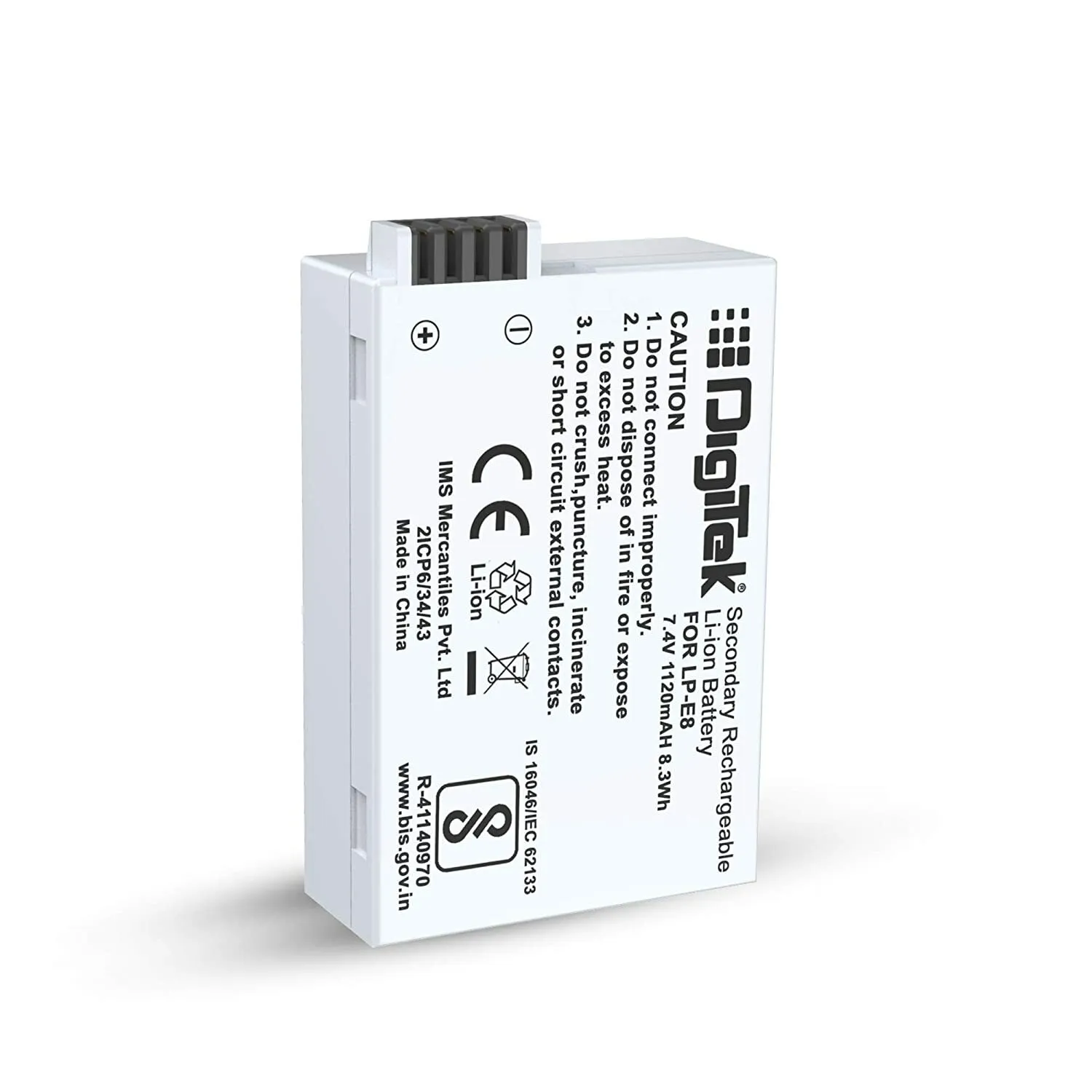 DIGITEK LP-E8 Battery Pack (1120mAh) 