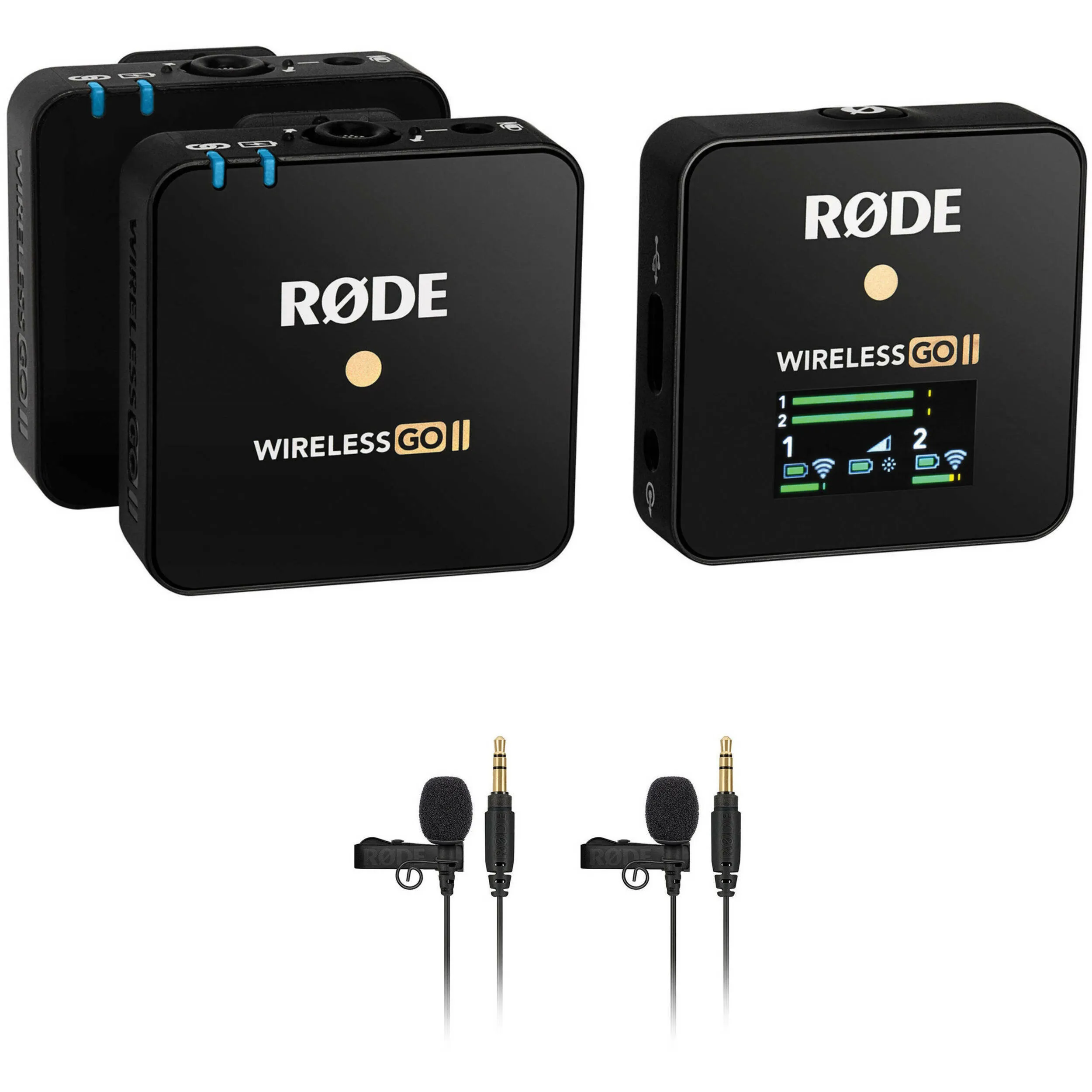 Rode Wireless GO II 2-Person Compact Digital Wireless Microphone System/Recorder (2.4 GHz)