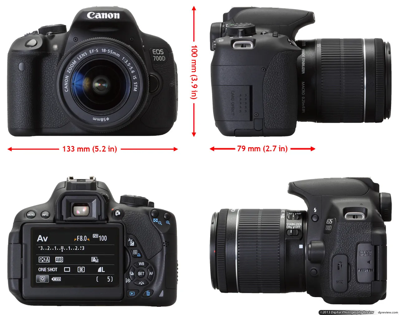Canon EOS 600d DSLR Camera ( BODY )