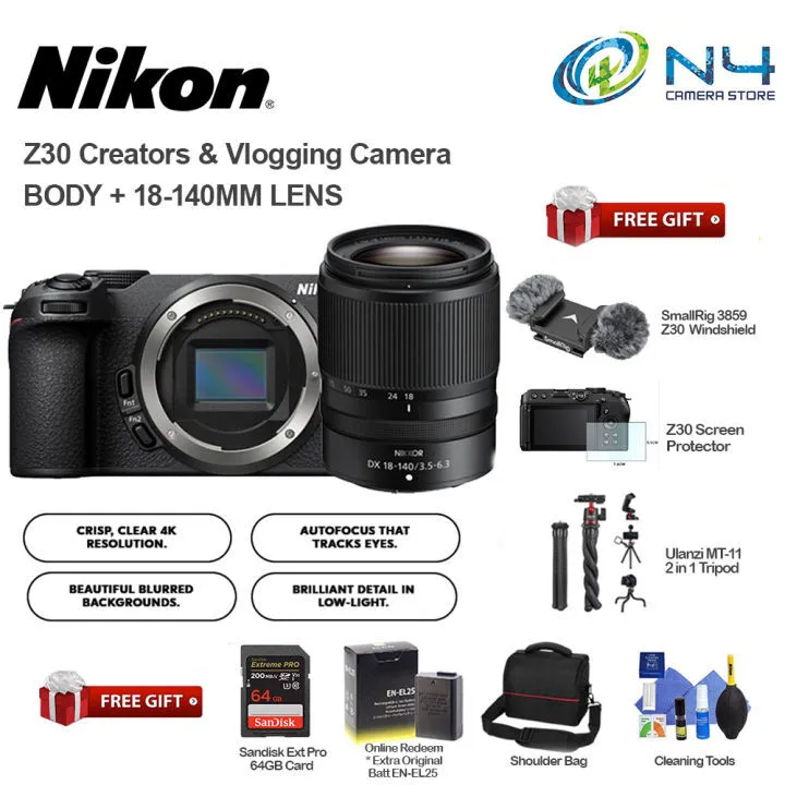 Nikon Z30 With Z 18-140 Lens ( COMBO )