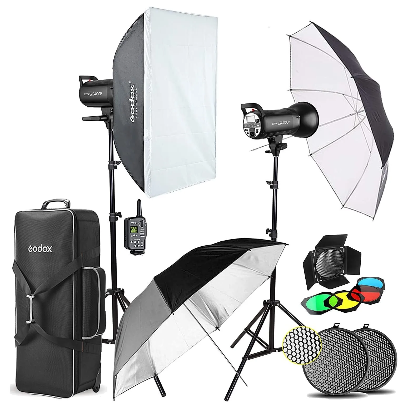 Godox SK400II 2-Light Studio Flash Kit ( BUNDLE )