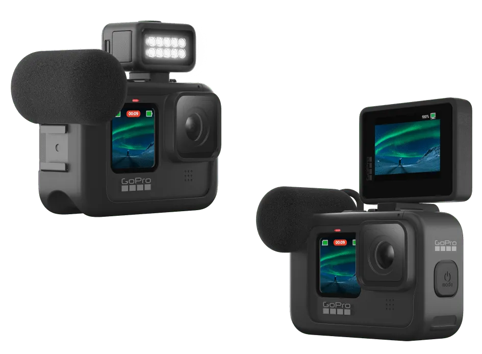GoPro Media Mod for Hero 9 / Hero 10 Action Camera - Black