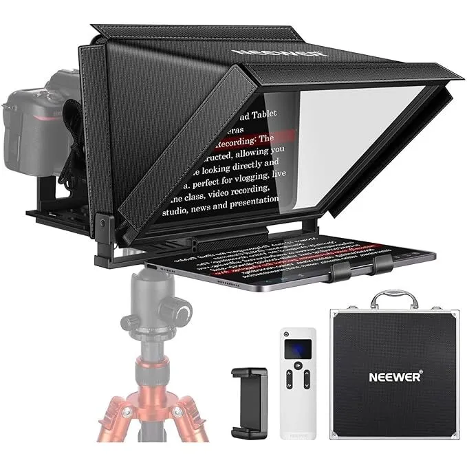 Neewer X12 Aluminum Alloy Teleprompter with Remote