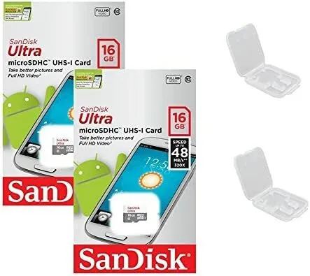 SanDisk 16 GB Ultra 48 MB/s UHS-I SDHC Memory Card (Class 10)