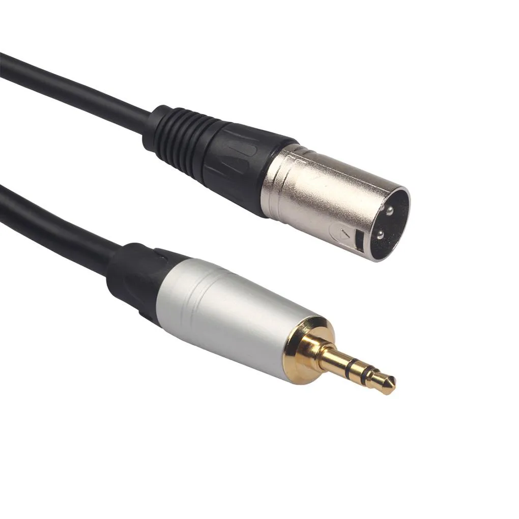 EP ST XLR Male to 3.5mm 3 Pin Mic Connector  Cable 1.5m