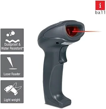 iBall WBS-650MV 2.4GHZ Wireless High-Speed 1D Barcode Scanner Reader
