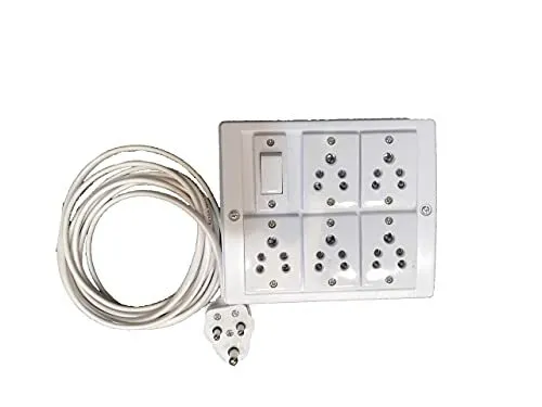 Extension Board (White) (12meter) (5 plug) 