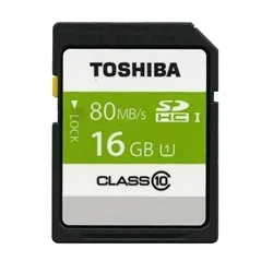  TOSHIBA Ultra 16 GB SDHC Class 10 20 MB/s Memory Card