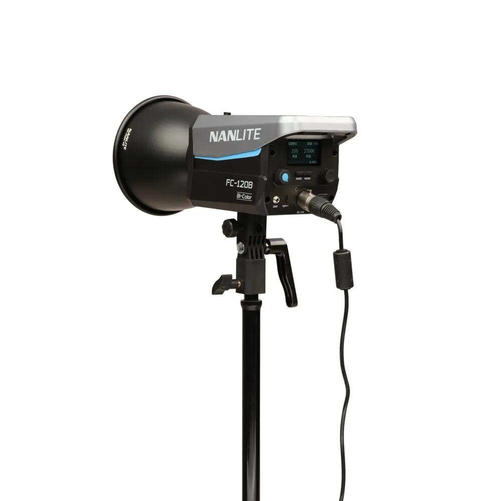 Nanlite FC 120 B Bi-Color Light + Perabolic 90cm Softbox + 14 Feet Stand ( BUNDLE )