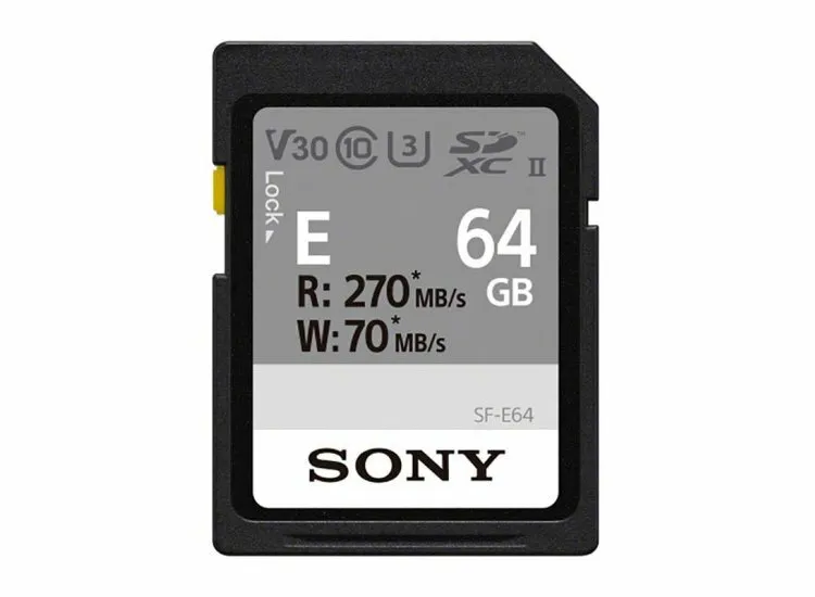 Sony 64 GB SF-E Series UHS-II SDXC Memory Card