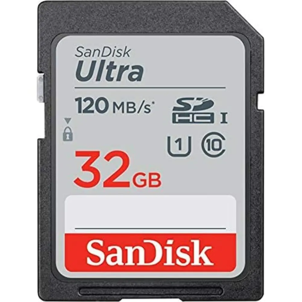 SanDisk Ultra 32 GB, 120MB/s UHS-I Card 