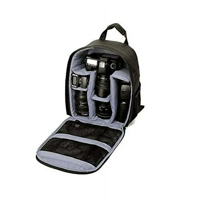 DSLR SLR Camera Lens Shoulder Backpack Case 