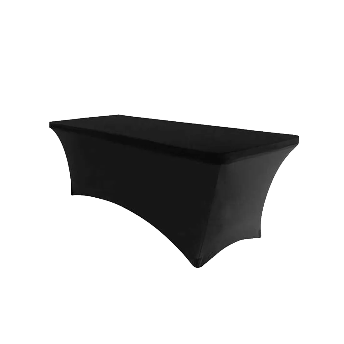Black Spandex Cover 6ft Table Hire