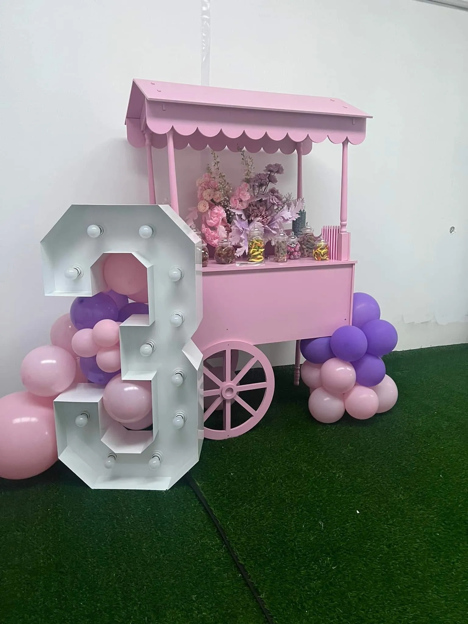 Pink Candy Cart Hire