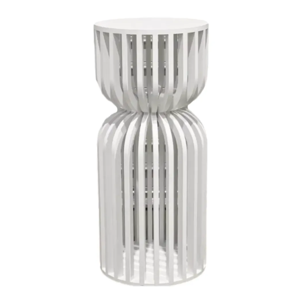 Acrylic White Slatted Plinth