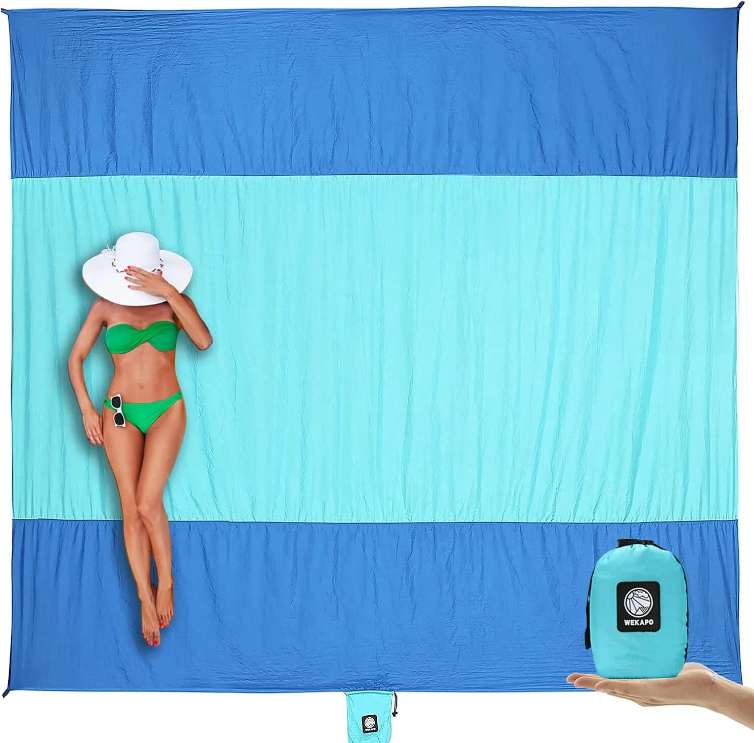 Beach Blanket Sandproof Waterproof, Extra Large Beach Mat