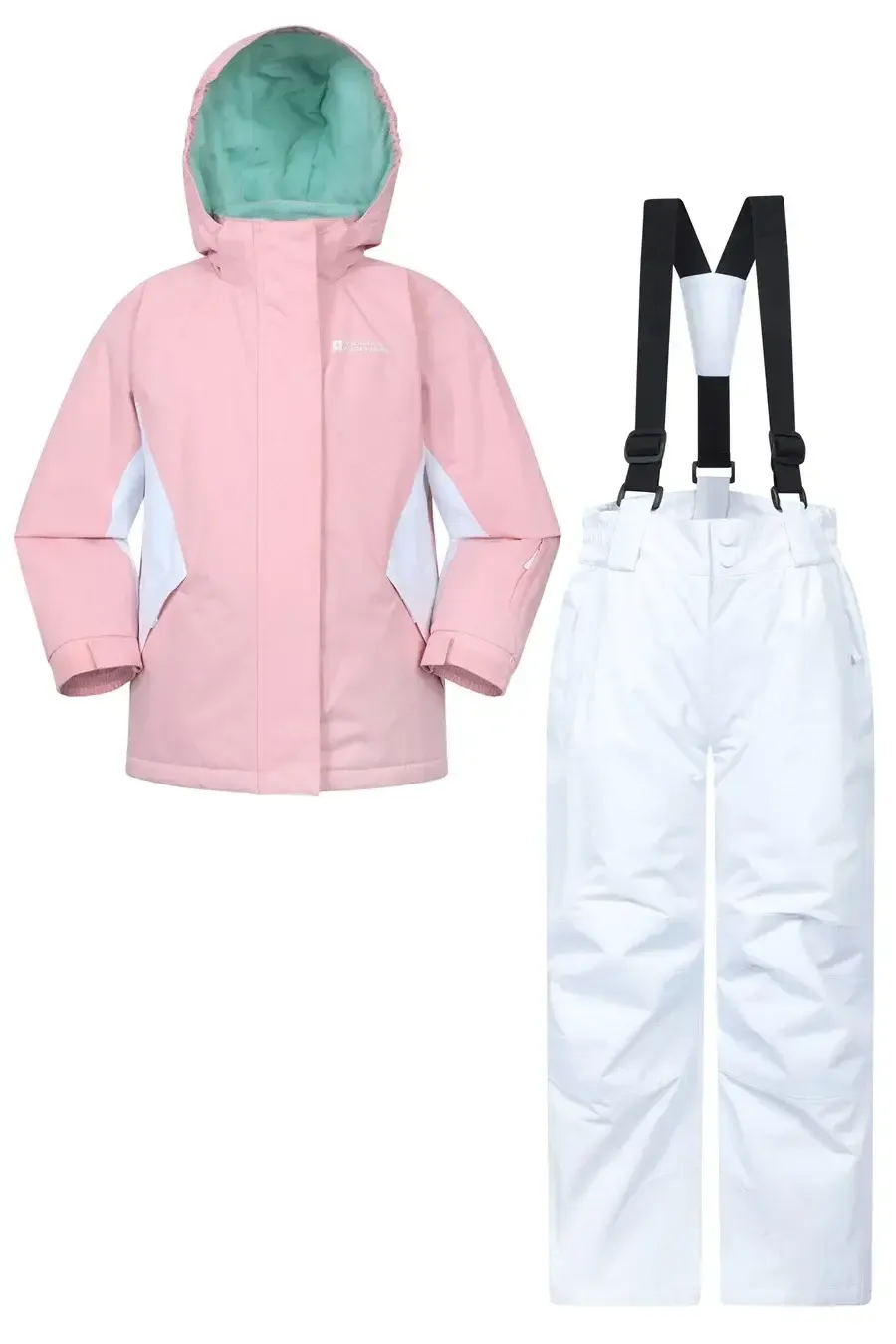 Jacket/ Trouser Bundle (Light Pink/ White)