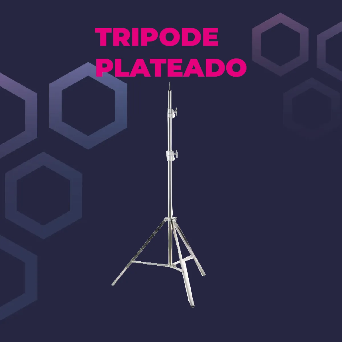 Tripode plateado de 2 Tramos