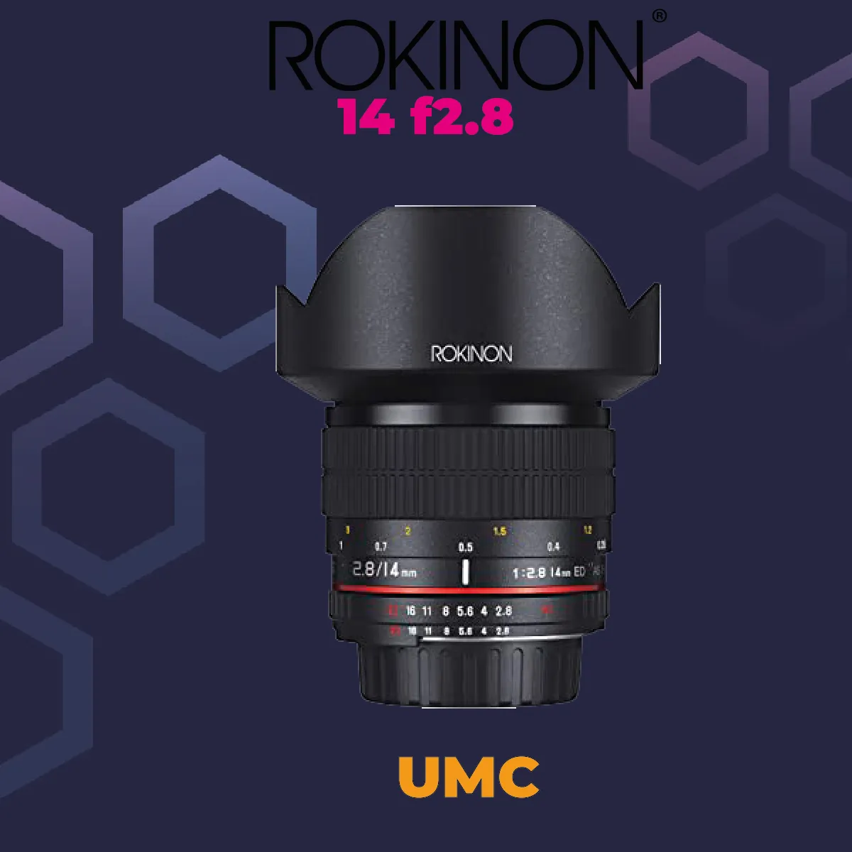 Rokinon 14mm 2.8 Montura ef