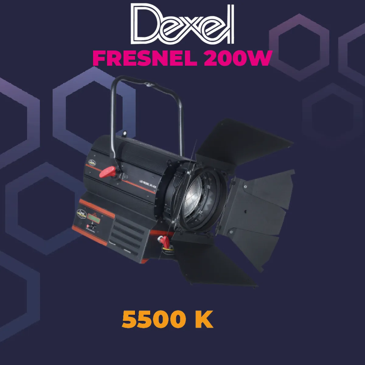 kit fresnel dexel led 200w