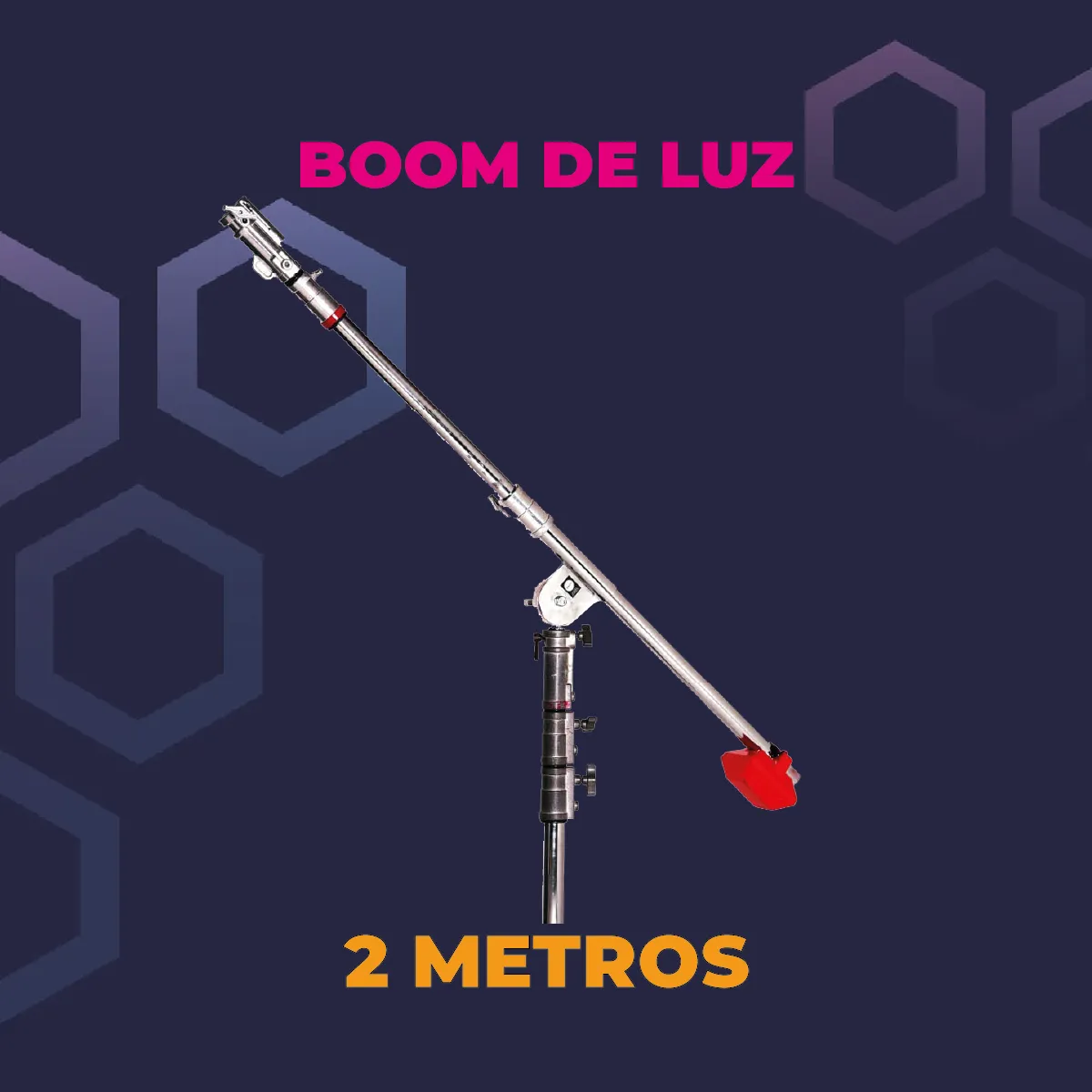 Boom de luz 2mts +Tripode pesado 