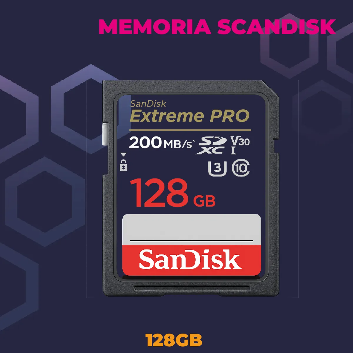 Tarjeta de Memoria SD SanDisk 128 GB