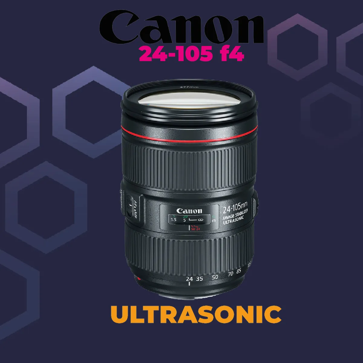 Canon Ultrasonic 24 - 105 4  Montura ef