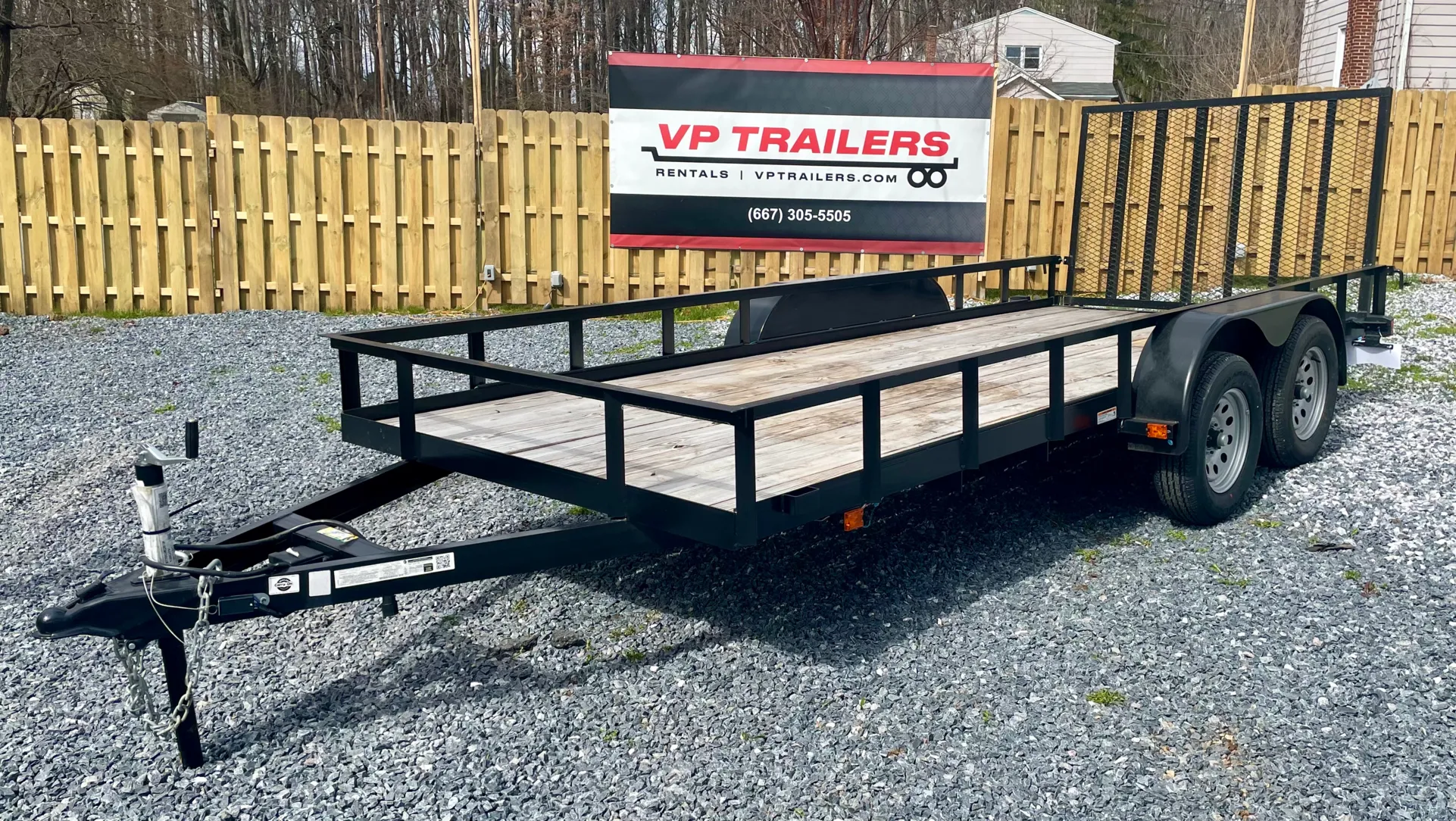 Utility trailer 6'6"x 16' 