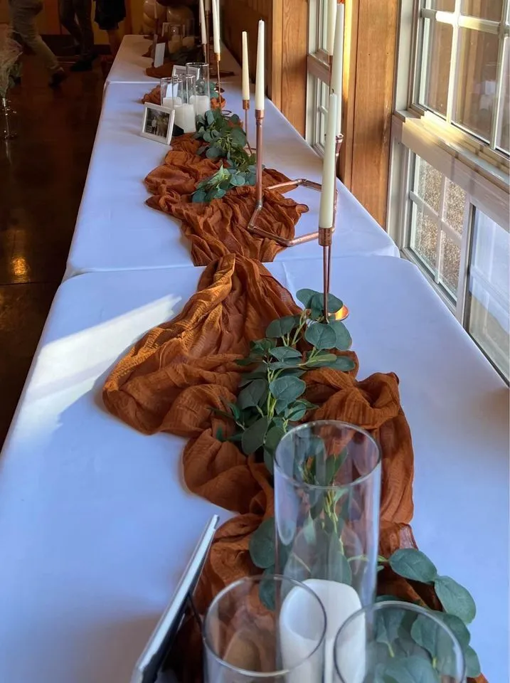 Linens, runners, draping, and fabric