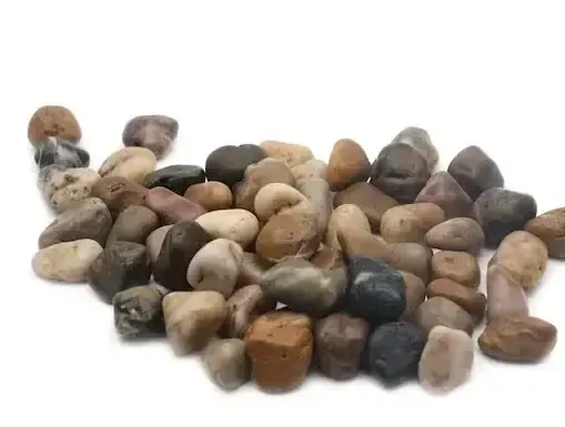 Drink dispenser drip tray river rocks