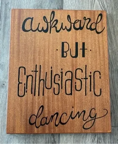 Awkward but enthusiatic dancing