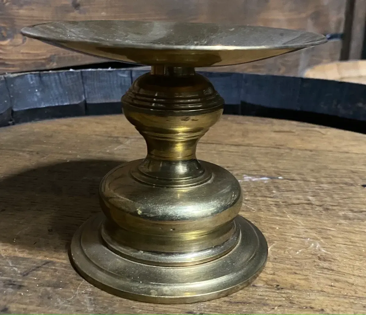 Brook brass candle holder 4.5” tall