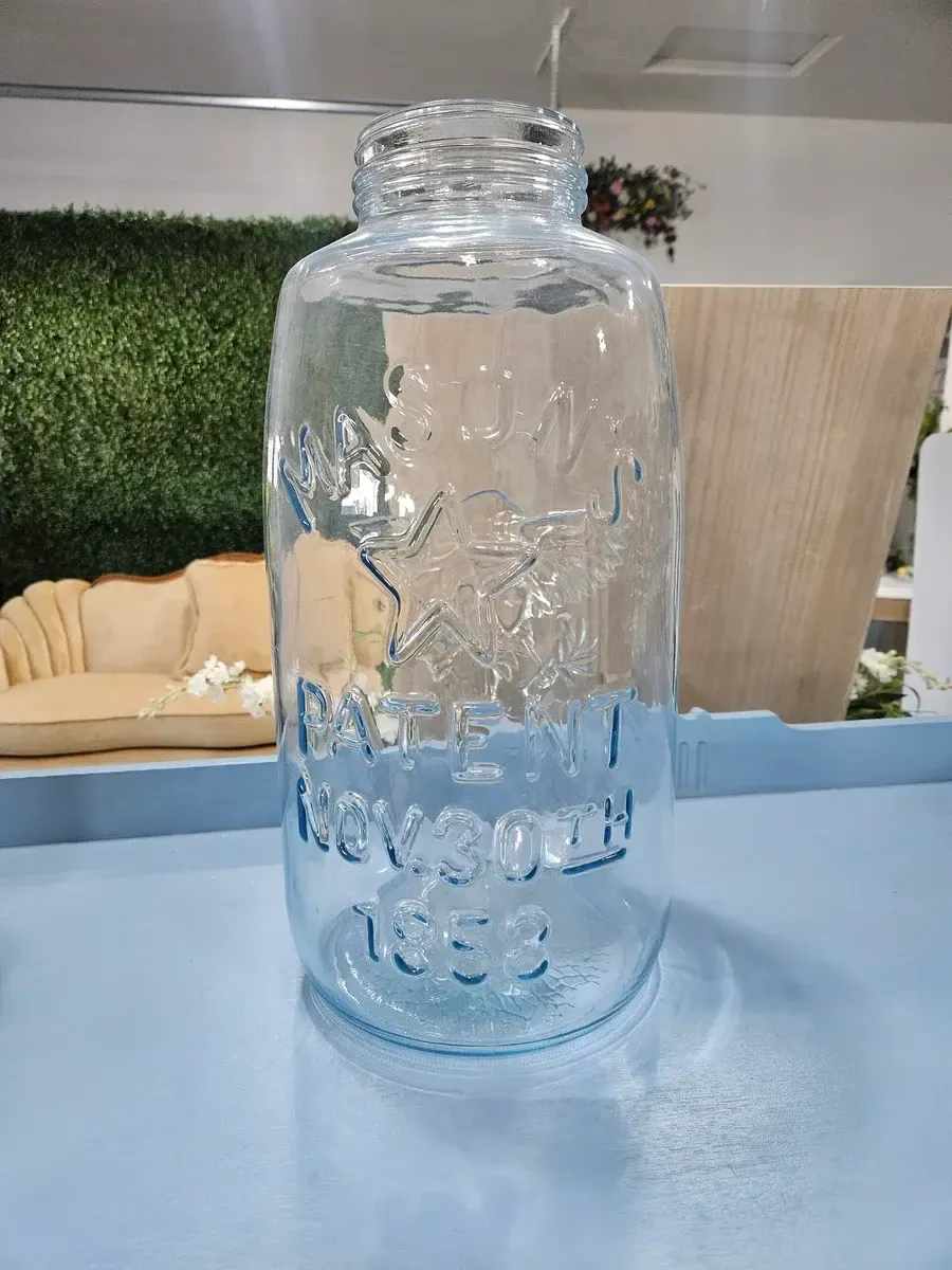 Giant mason jar