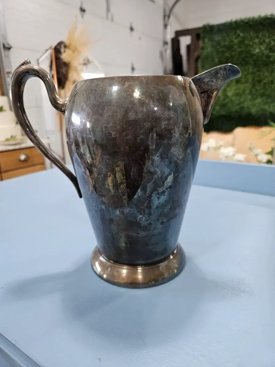 Antique silver pitcher