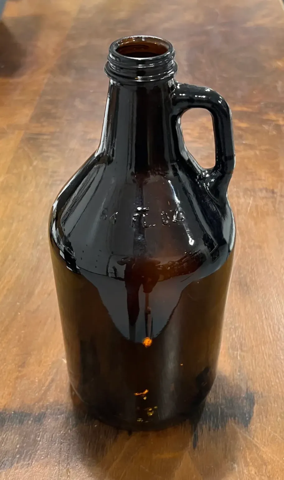 Amber brown jug ½ gallon