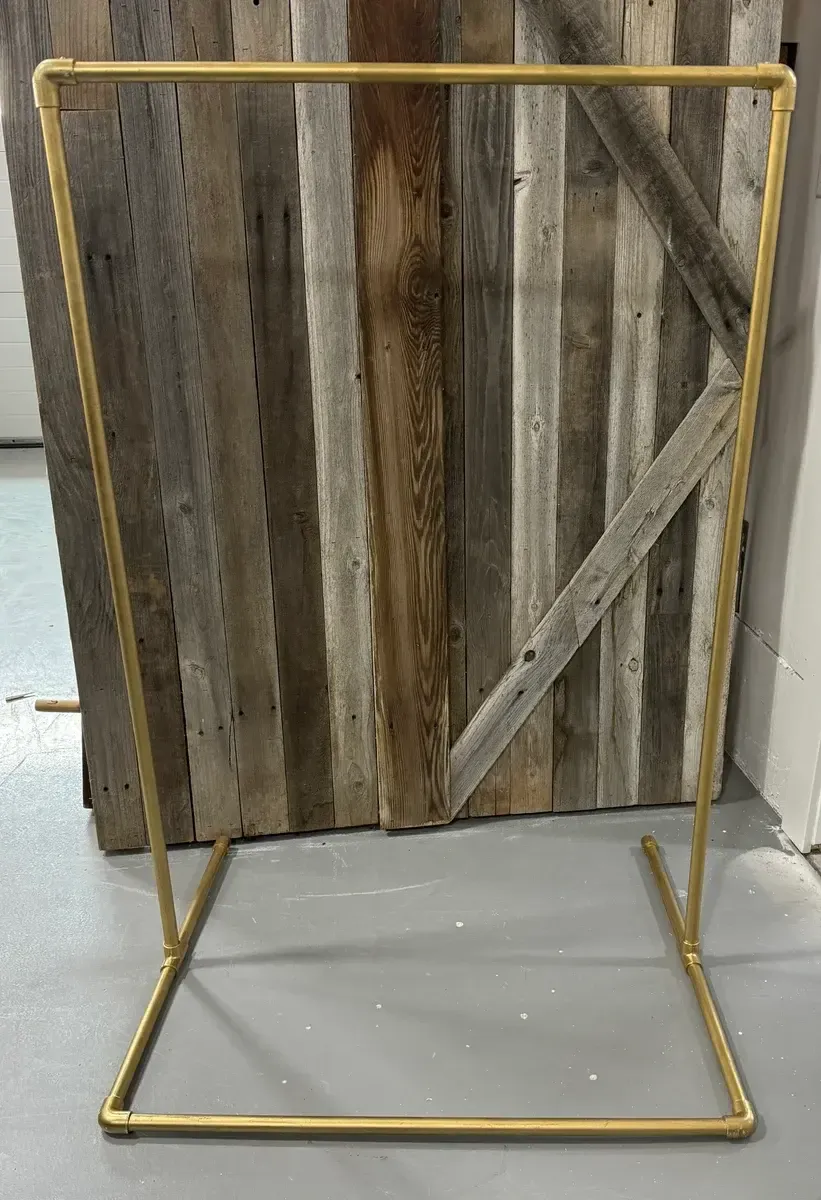 Gold standing floor frame