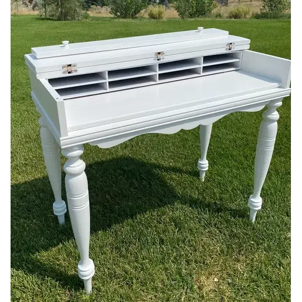 Margaret white secretary table desk