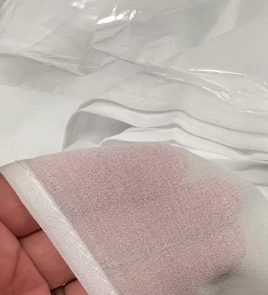 White sheer drape - 24" x 18ft