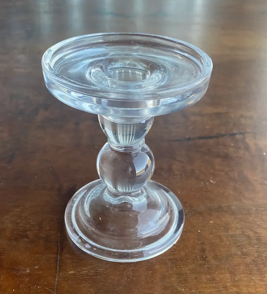 Bubble glass candle holder 4.5”
