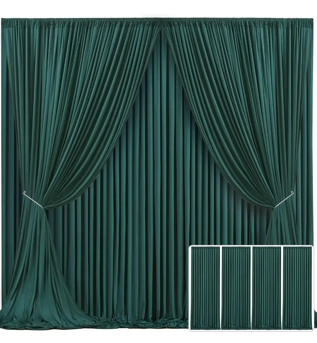 Hunter green drapery